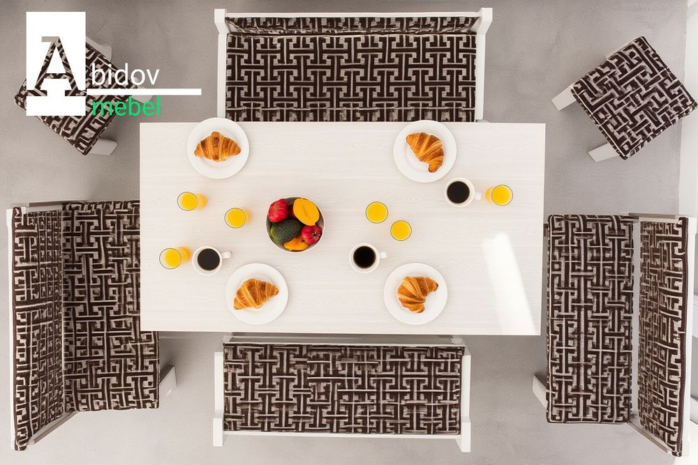 Современный кухонный комплект, гармонично и уютно.