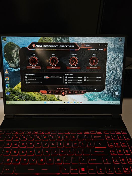 MSI GL65 9SE-084XRO Intel I7-9750H 15.6" Full HD 120 Hz 16GB 512GB SSD nVidia RTX 2060 6GB, Windows 11 PRO