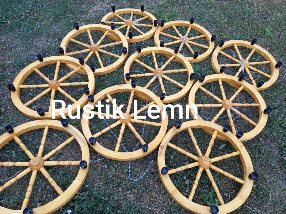 Lustre rustice din lemn