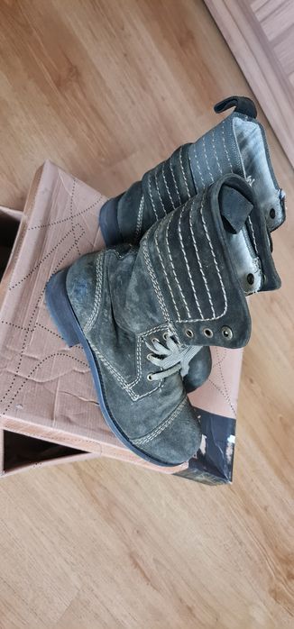 Боти Bronx естествен велур