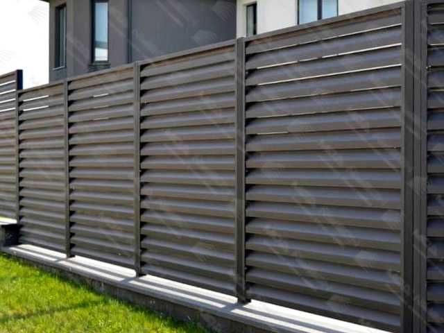 Забор жалюзи еврожалюзи