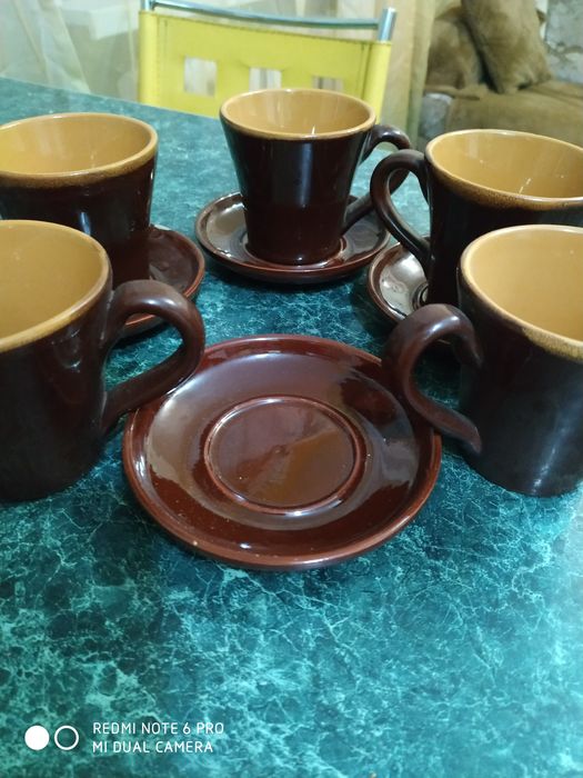 Набор для кофе и кружки советские.
