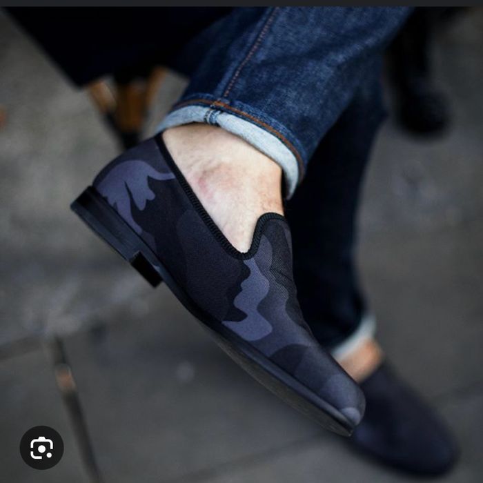 DUKE + Dexter Aqua Camo Loafer ръчна изработка мокасини Англия