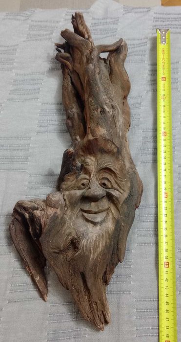 Sculptura naiva in lemn driftwood 50 cm. lungime