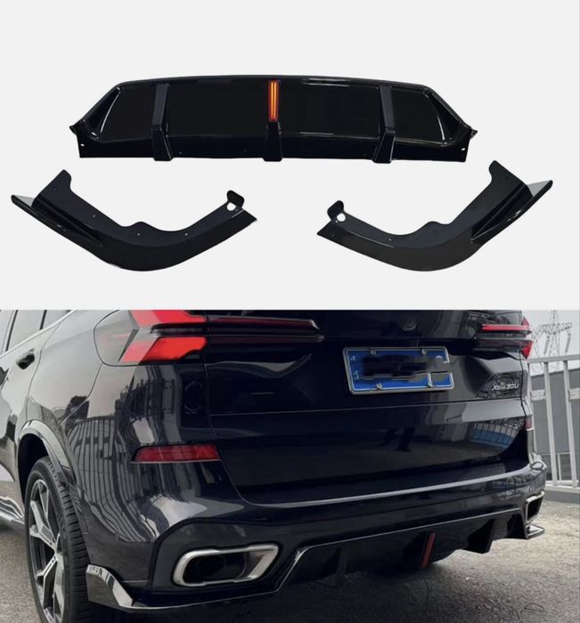 Difuzor ornament evacuare bara spate BMW X5 G05 cu stop Led