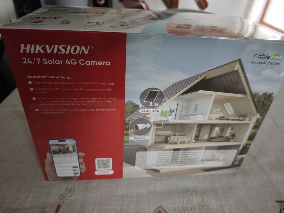 Hikvision solar 4G camera, Хиквижън соларна камера