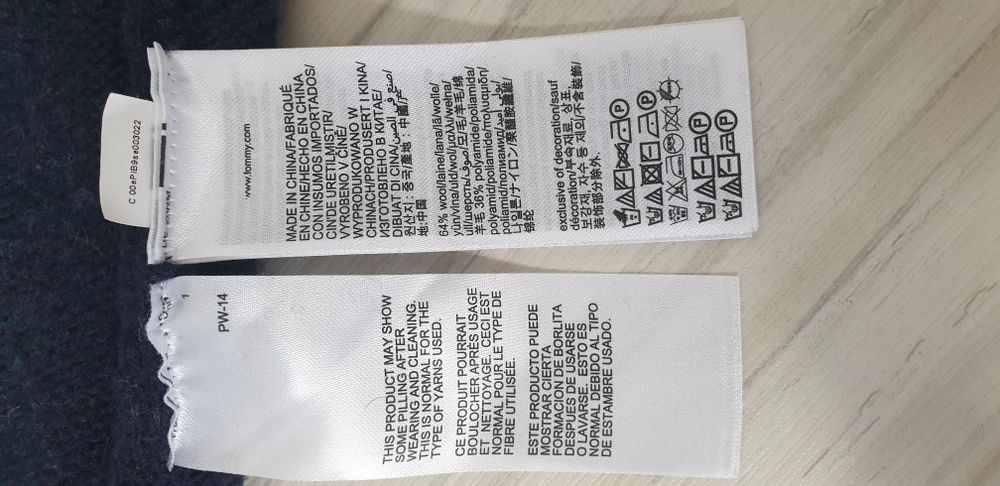 Tommy Hilfiger Monogram Oversize Wool / XS / S  ОРИГИНАЛ Мъжки Пуловер