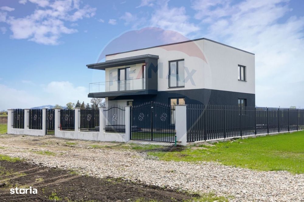 Vila moderna cu 4 camere, P+E - teren 501 mp