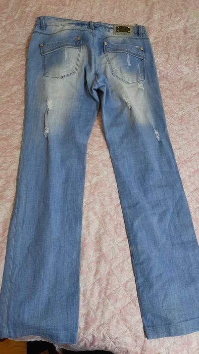 Дамски дънки светли размер М+ подарък