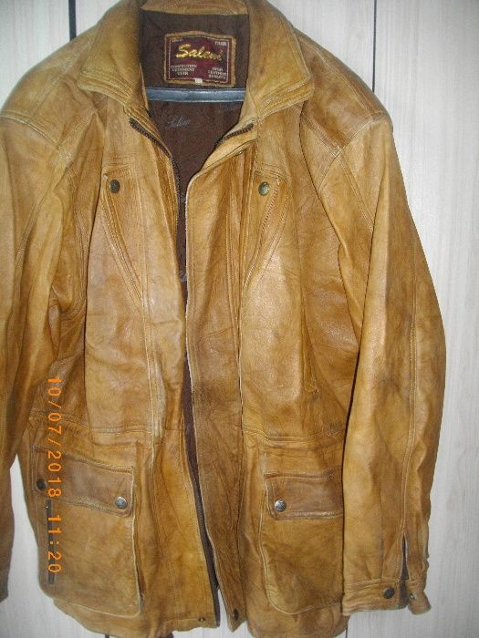 Мъжки Естествена Кожа-Якета-Дълги Шуби-Къси Спортни-Внос-Ползвани