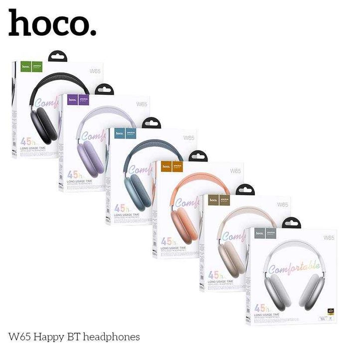 Hoco W65 — беспроводные наушники до 45 ч работы. Есть доставка
