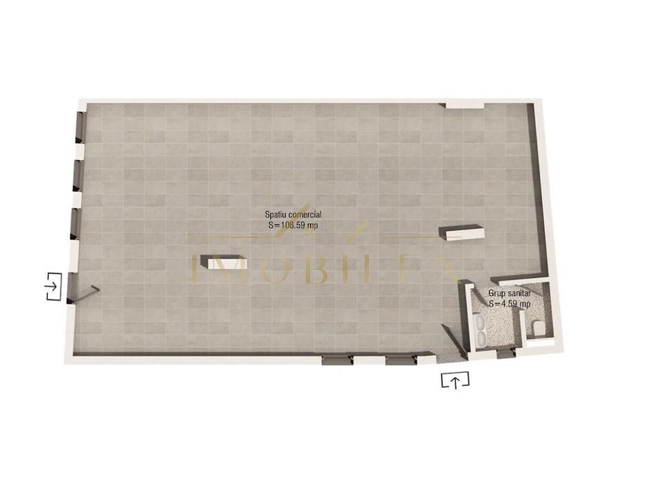 Spatiu comercial 113 mp , Zona Ultracentrala