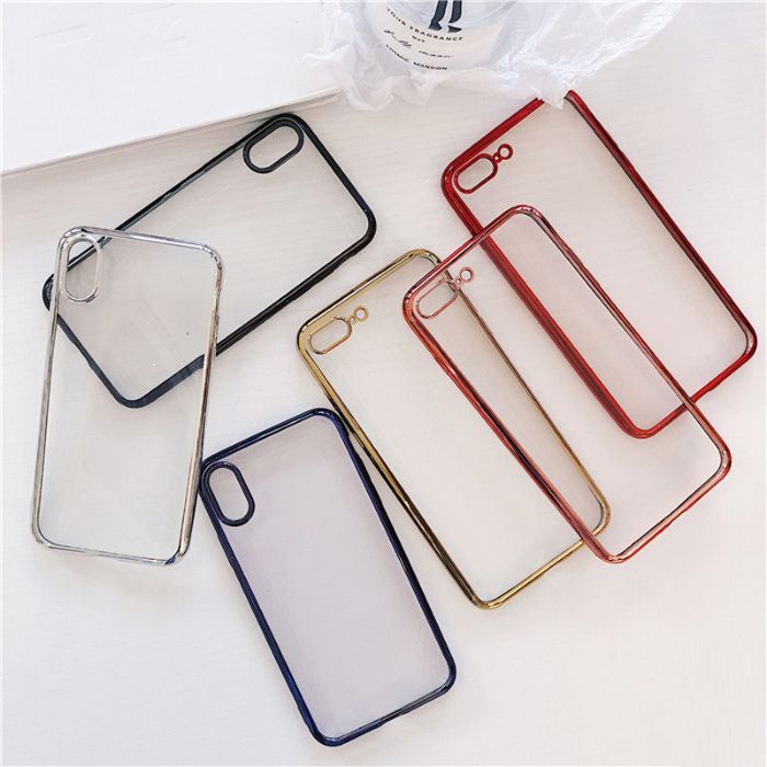 Husa margini metalizate iPhone SE 2020 ,6 ,6s,6 Plus,7,7 Plus,8,8 Plus