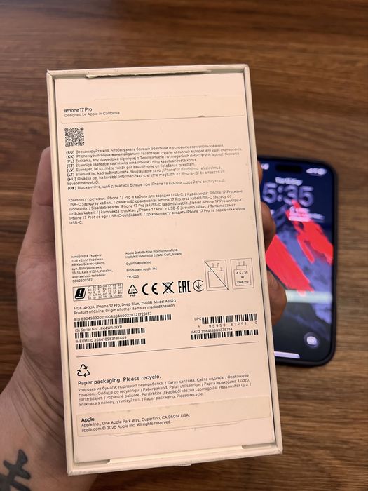 Iphone 17 pro 256 GB
