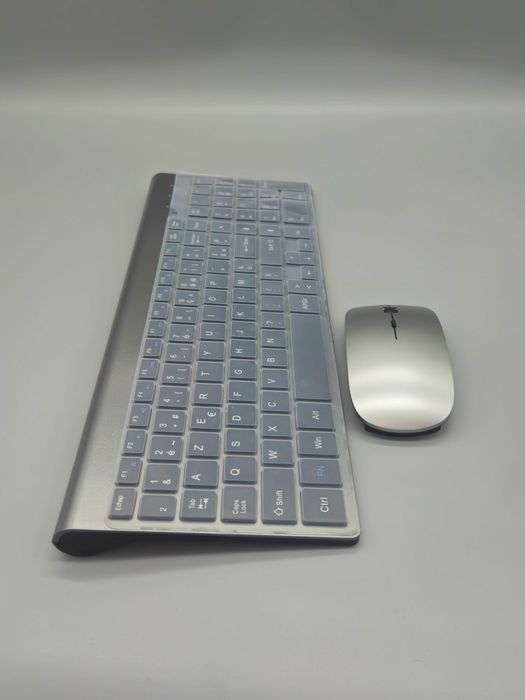 Ултра тънък 2.4G безжичен комплект клавиатура + мишка,TopMate- тиха!
