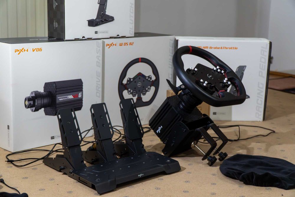 Volan gaming PXN VD6 Bundle (similar ca moza, fanatec) Direct Drive
