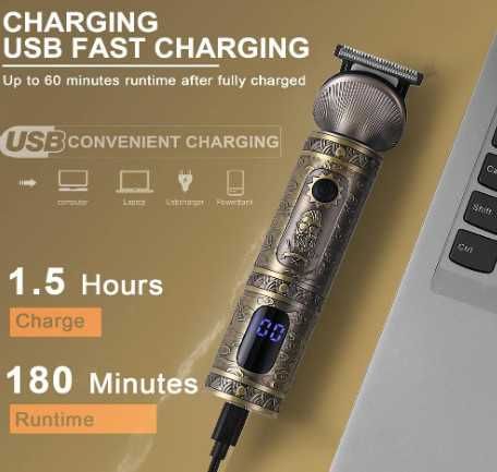 Професионална машинка за подстригване Surker 7-в-1 T-Blade Zero Gapped