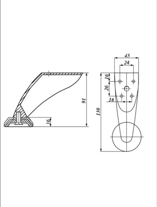 Опора для мебели