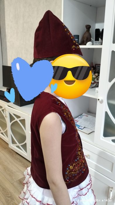 Национальный казахский набор для девочки (3–8 лет)