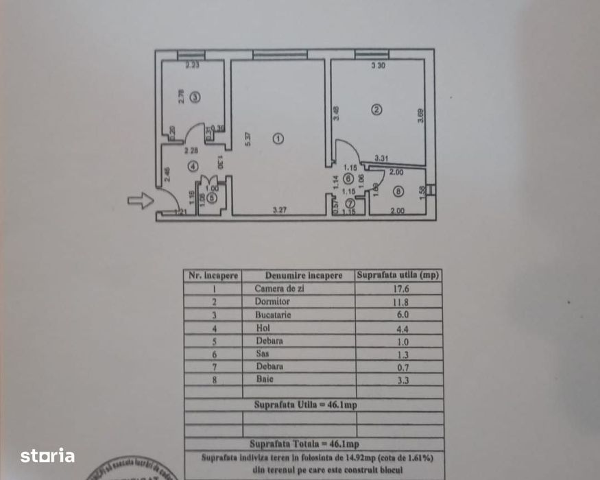 Zona Independentei, apartament 2 camere, parter.