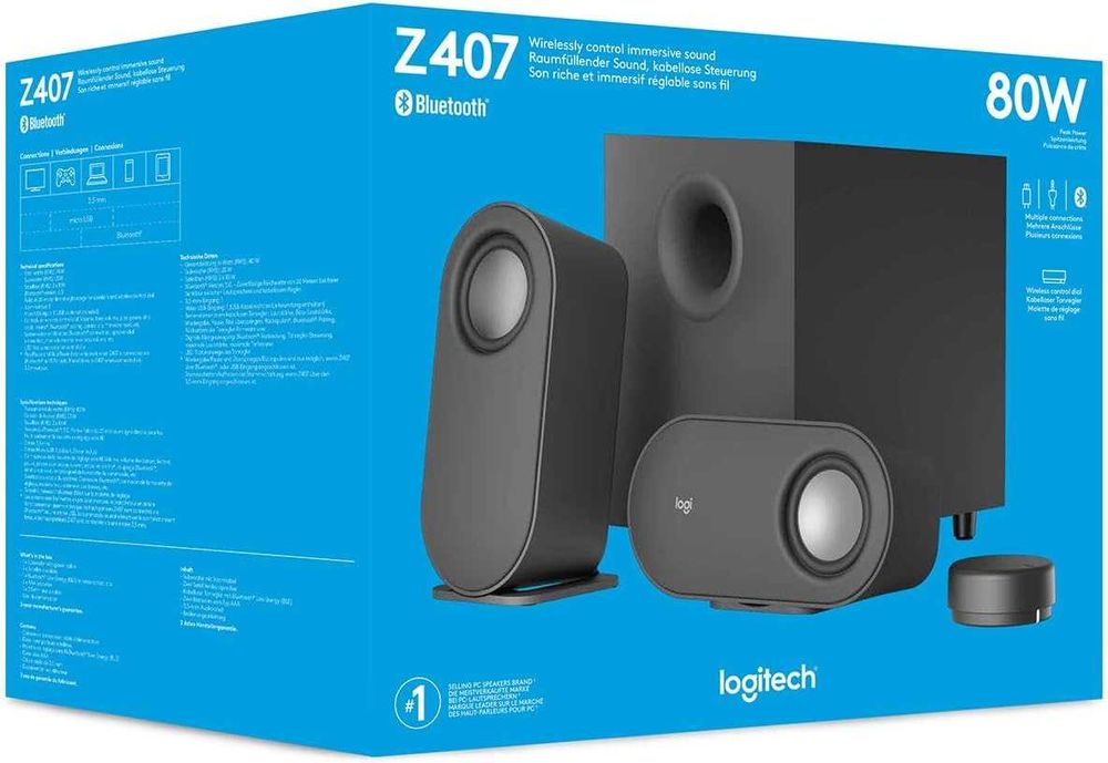 Аудио система Logitech Z407, 2.1, 80W