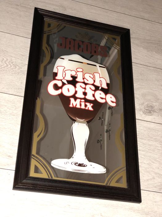 Mid Century Oglinda reclama  cafea - Jacobs-