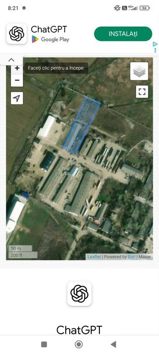 Vând sau închiriez teren+hala 3200mp aproape de strada Focșani (Chercea)preț 148000€