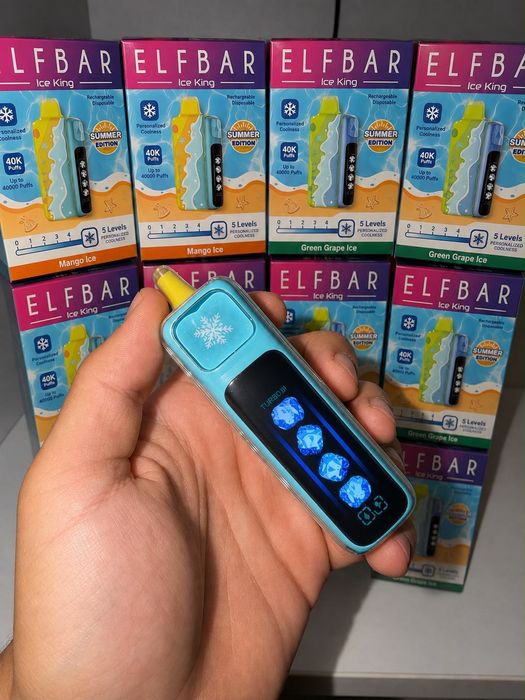 Premieră Vape 40.000 Puffs Reglaj Gheata Reincarcabil Display