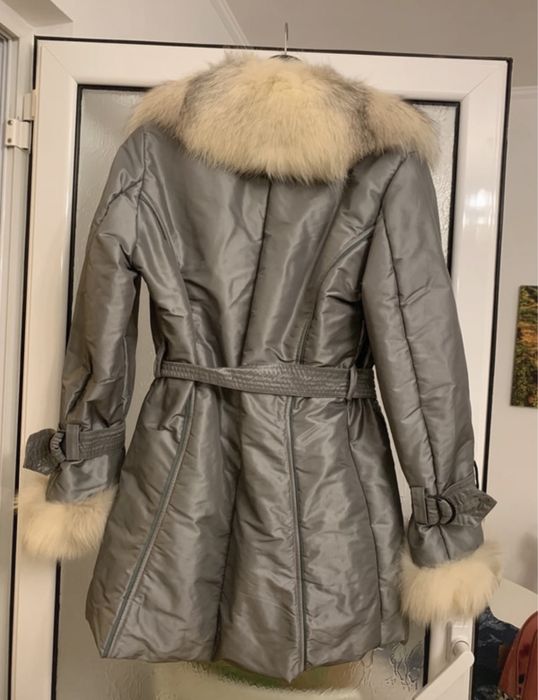 Haina de blana naturala argintie