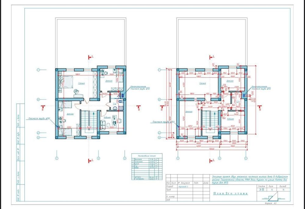 Yangi qurilgan kottej 6ta