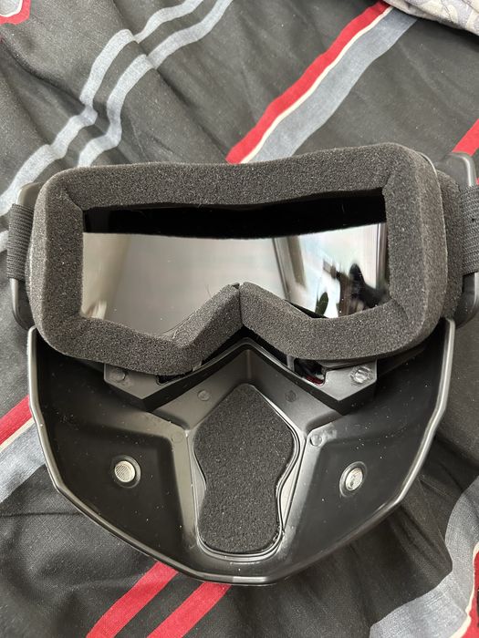 Мото маска с огледален визьор