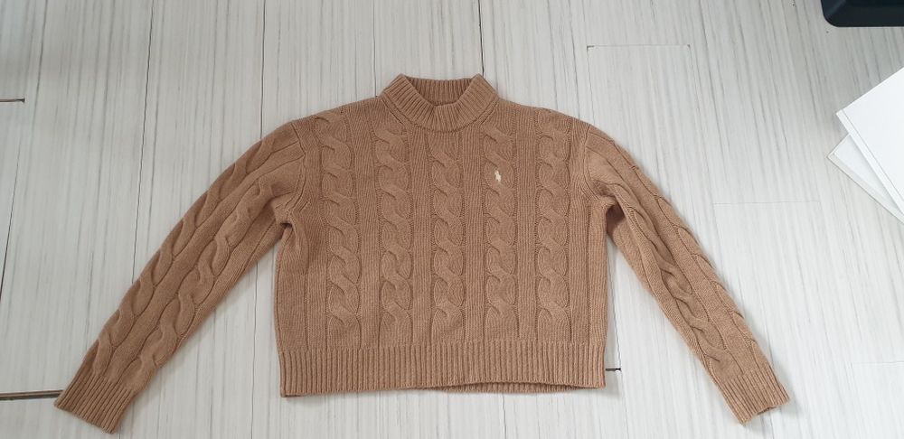 POLO Ralph Lauren Cable Wool / Cashmere  S НОВО ОРИГИНАЛ Дамски Пулове