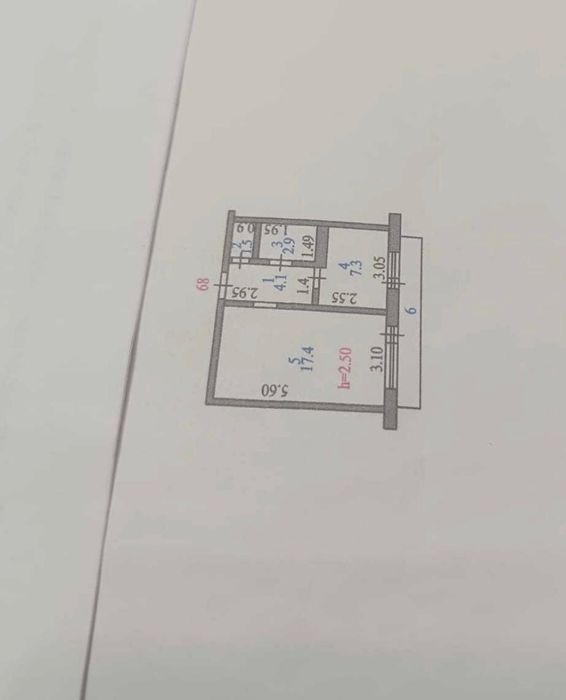 Продам 1ую р-н 19мкр лен. пр 3/5