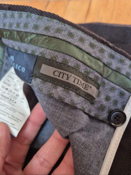Pantaloni grosi lâna Angelico, City Time, Made in Italy, Bărbați - 48