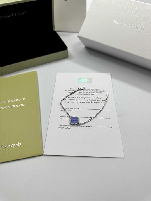 Bracelet Van Cleef & Arpels 1 motif White Gold 750 Chalcedony