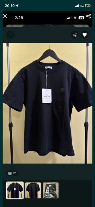 3 tricouri maimea s ( p.r.a.d.a , m.o.n.c.l.e.r , philipp plein )