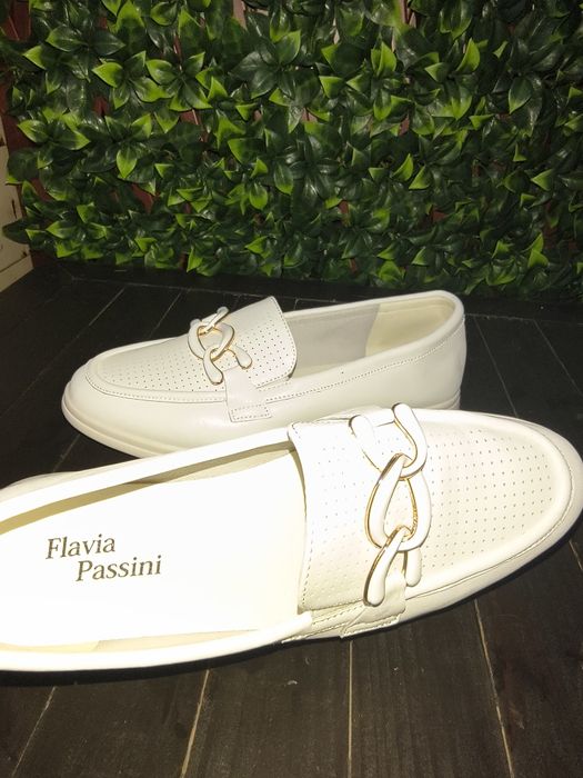 Mocasini pantofi de piele natura Flavia Pasini