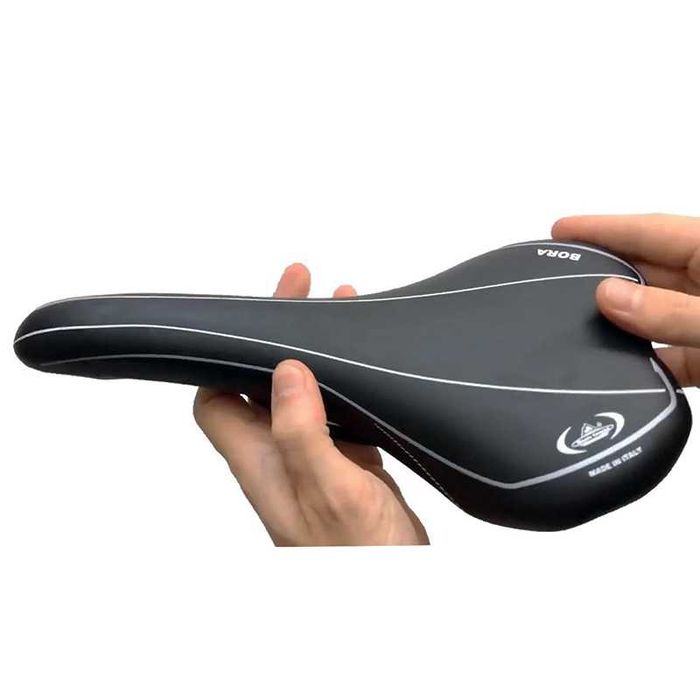 Седалка за велосипед Selle Monte Grappa Bora, Черна, Made in ITALY