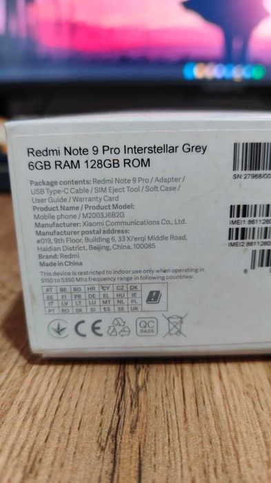 Redmi Note 9 Pro 6/128GB (идеальное состояние)
