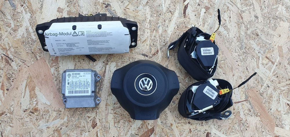 Kit airbag Golf 6 din 2011 volan + pasager + centuri 1KM880201