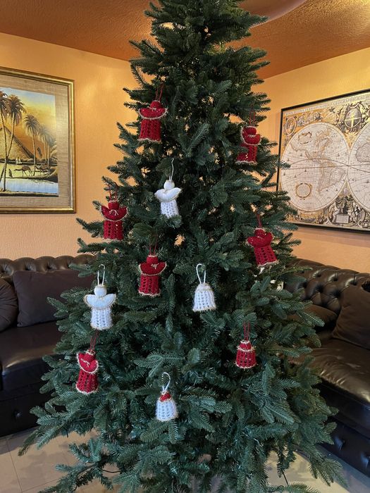 Ornament de Craciun - ingeras sau clopotel - produs artizanal