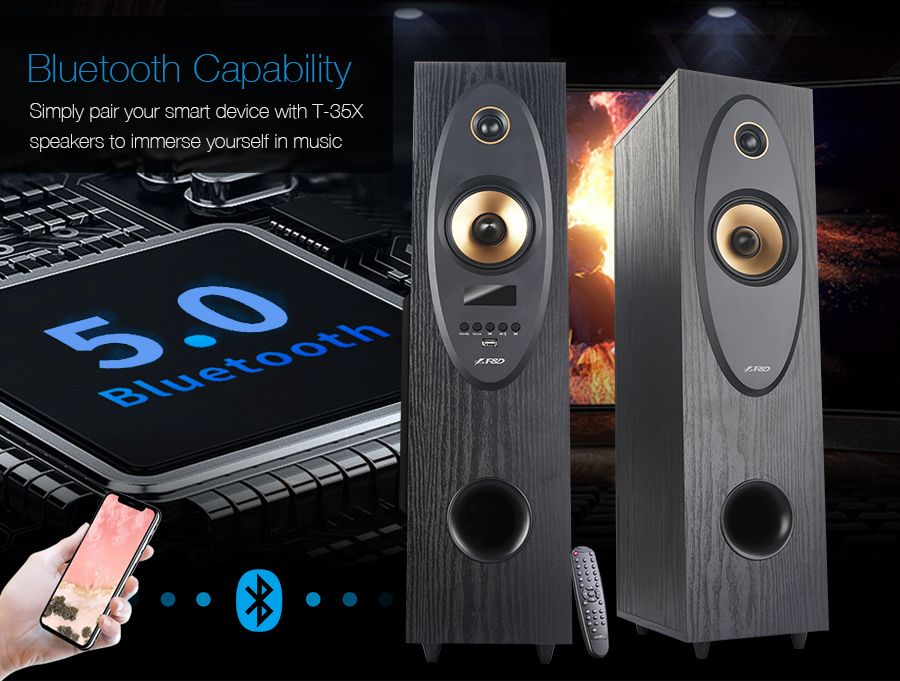 продам новинку F&D T35X/Bluetooth/USB/Optical/FM-радио/AUX/LED/