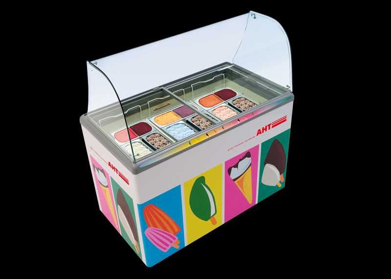 Vitrina Gelato / AHT Sao Paulo H 68 cm / 3 AROME / NOU