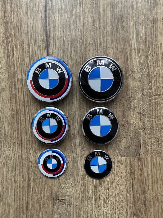 Emblema Semn Logo Volan Capace Centrale Roti Jante Aliaj Bmw 50th