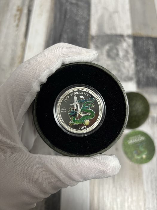 Сребърна монета Година на Дракона 2012 15.55гр. (1/2toz.)
