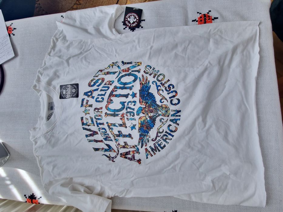 Tricou Affliction de dama alb masura S