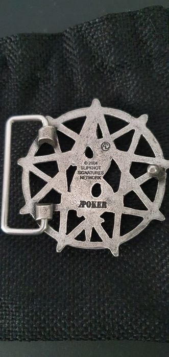 Slipknot Alchemy Poker pewter buckle Corey Taylor