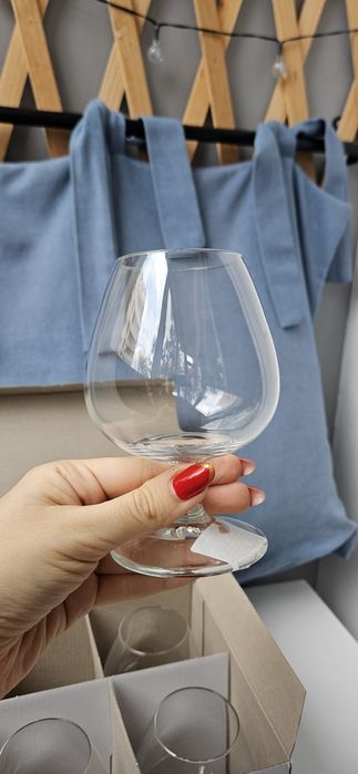 Set de 6 pahare pentru coniac, capacitate 370ML