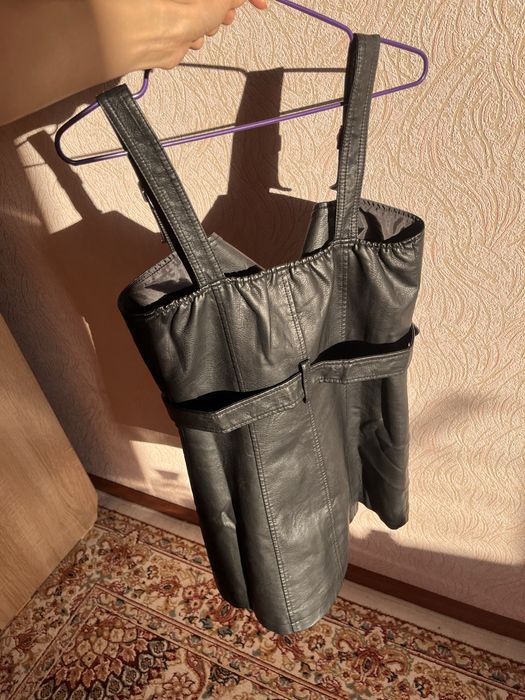 Кожаное платье