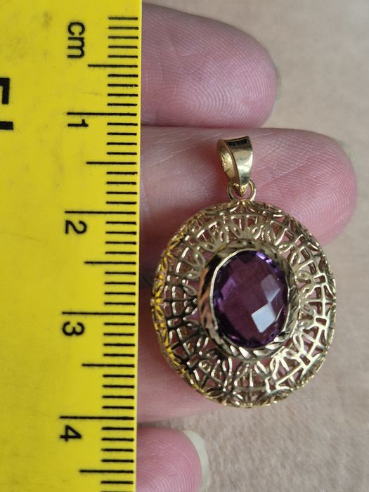 Златен комплект, аметист